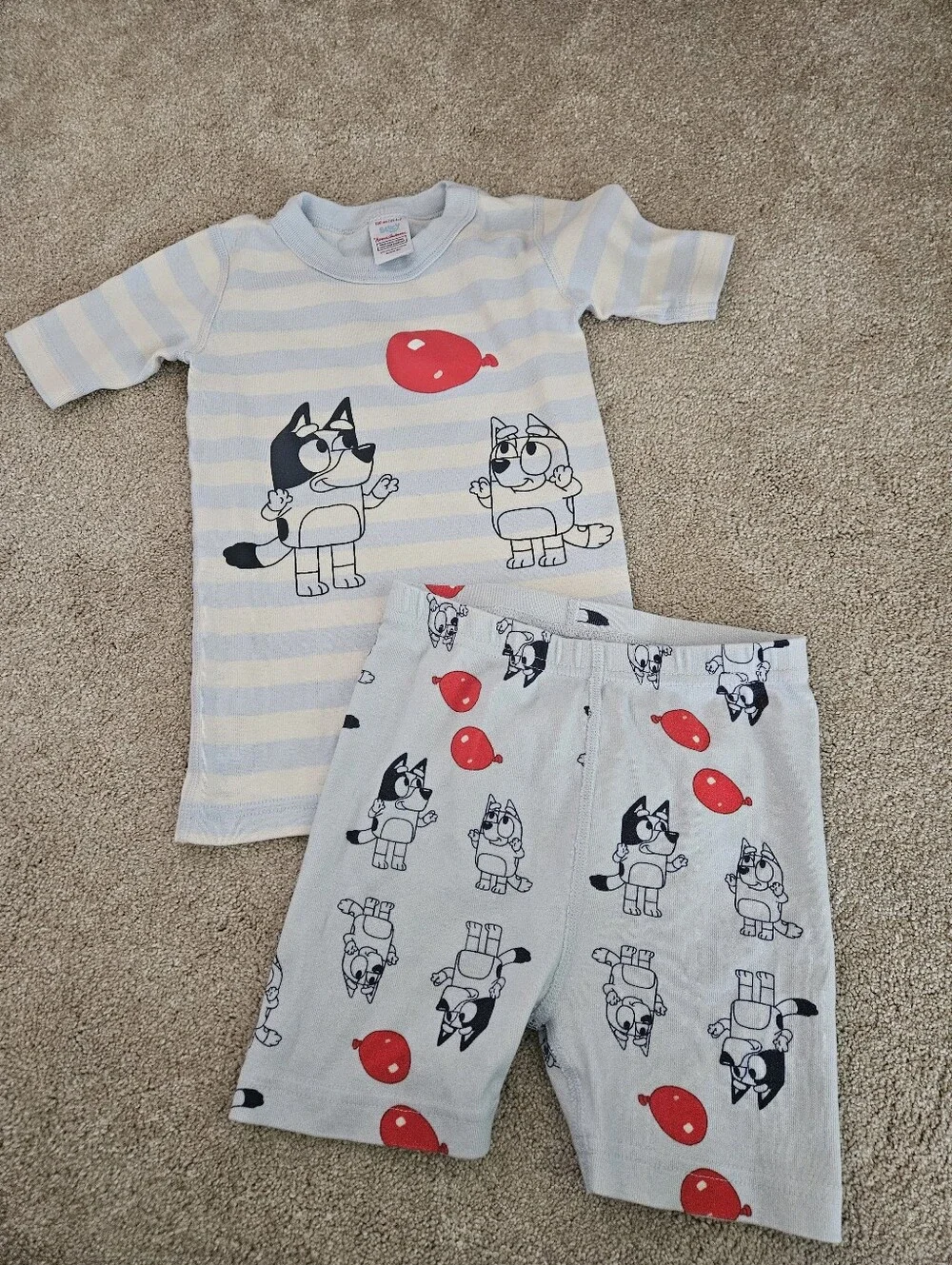 Hanna Andersson Bluey Pajama Set, Keepy Uppy, 6-7 (120 Cm)